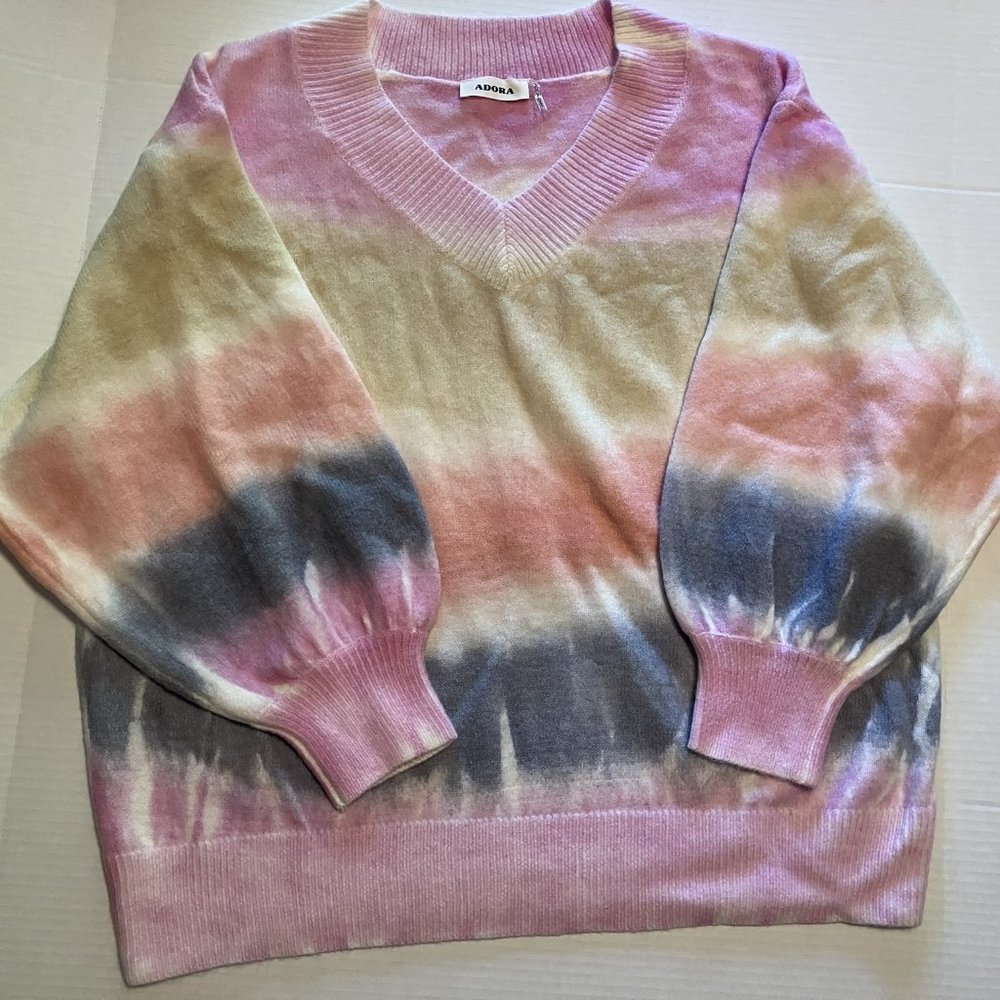NWOT Adora multi-color Ombre Sweater